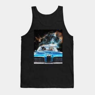 Space Galaxy Cats Driving Cat Car Tank Top